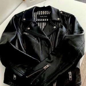 Black Rivet Leather jacket, Large